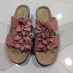 Clarks Coral Floral Slip-On Sandals